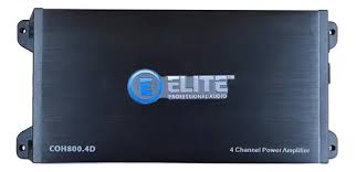 AMPLI ELITE 4 CANALES CLASE D MINI 120 WATS POR CANAL A 4 OHMS - Elite